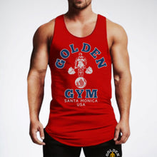 Load image into Gallery viewer, Golden Gym Tank - Red/Blue
