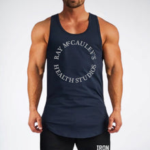 Load image into Gallery viewer, Ray McCauley&#39;s Retro Gym Tank - Navy
