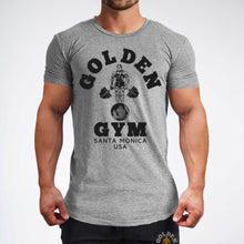 Load image into Gallery viewer, Golden Gym Tee - Grey/Black
