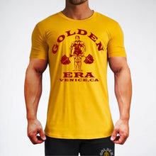 Load image into Gallery viewer, Retro Golden Era Venice Tee - Yellow/Red
