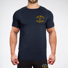 Load image into Gallery viewer, Mecca Bodybuilding 1965 Tee - Navy/Gold

