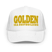 Load image into Gallery viewer, Golden Bodybuilding Foam Trucker Hat
