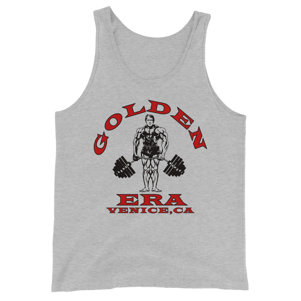 Retro Golden Era Venice Tank - Grey/Red