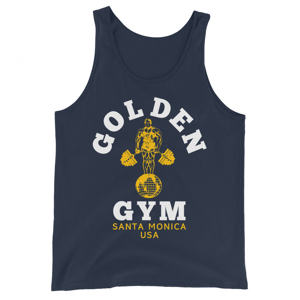 Golden Gym Tank - Navy