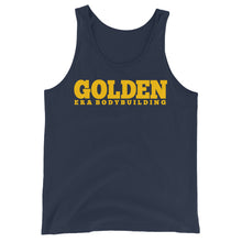 Load image into Gallery viewer, Golden Bodybuilding Tank - Navy/Gold
