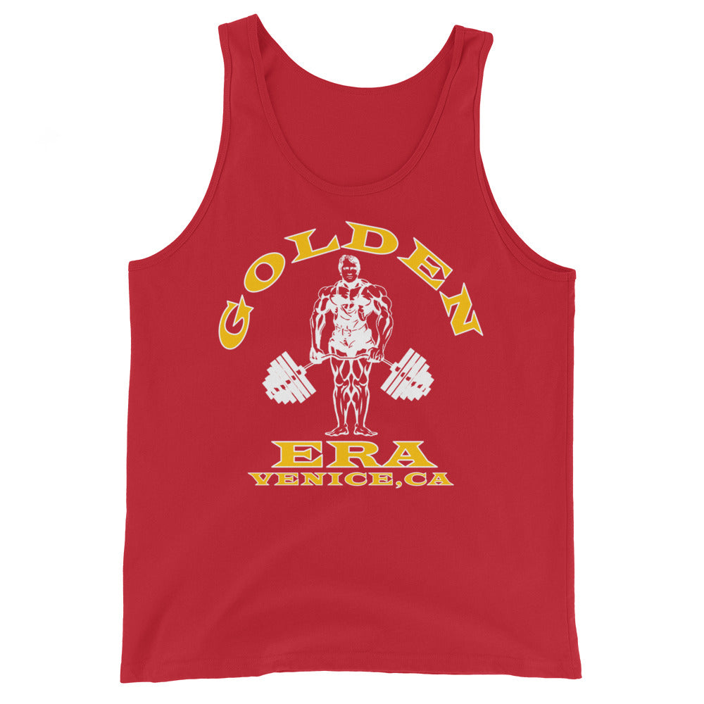 Retro Golden Era Venice Tank - Red/Gold
