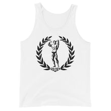 Load image into Gallery viewer, Golden Bodybuilding Crest Tank - White
