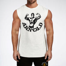 Load image into Gallery viewer, Arnold Vintage Bodybuilding Muscle Tank - White
