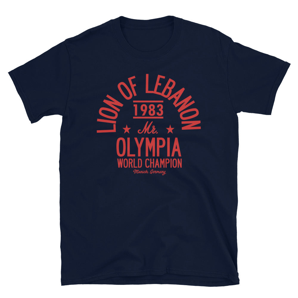 Lion of Lebanon Olympia Tee - Navy/Red