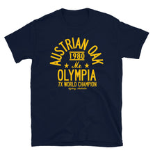 Load image into Gallery viewer, Austrian Oak 1980 Olympia Tee - Navy/Gold
