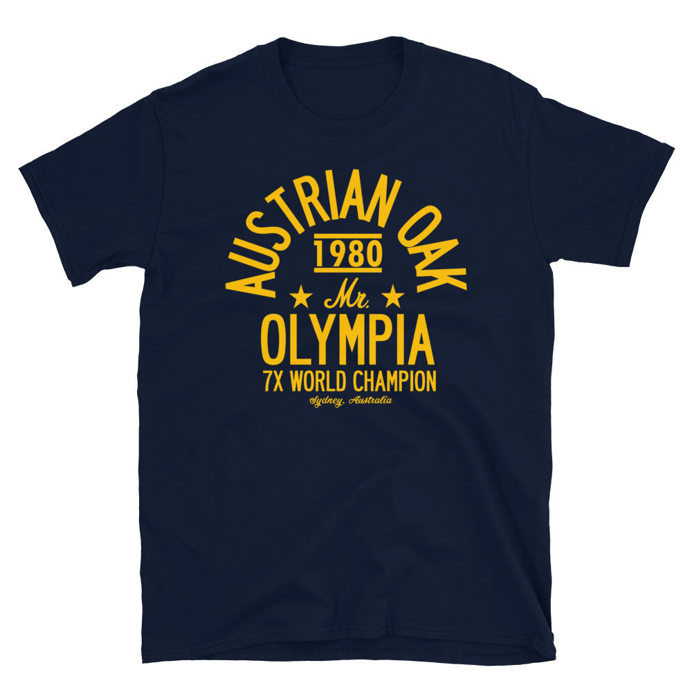 Austrian Oak 1980 Olympia Tee - Navy/Gold