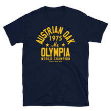 Load image into Gallery viewer, Austrian Oak 1975 Olympia Tee - Navy/Gold
