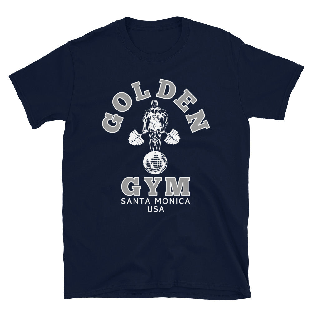 Golden Gym Tee - Navy/Grey