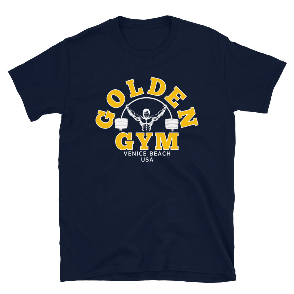 Golden Gym Venice Tee - Navy/Gold
