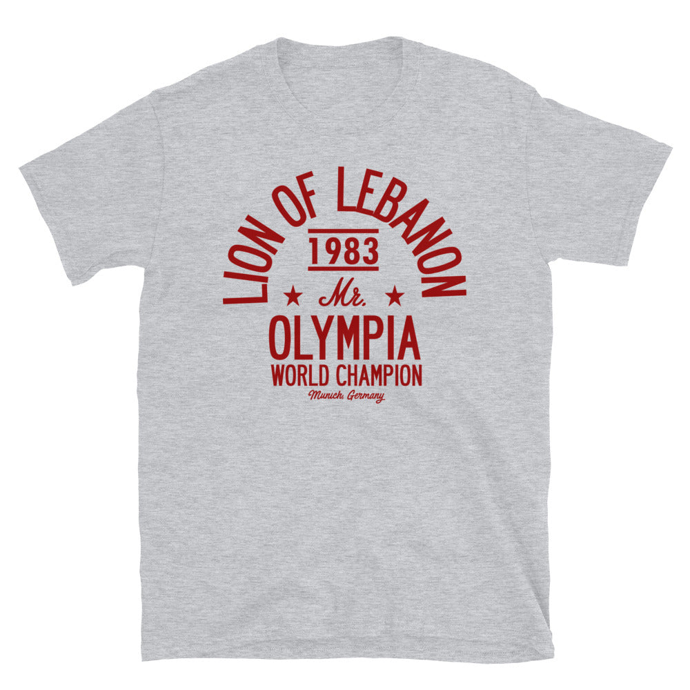 Lion of Lebanon Olympia Tee - Grey/Red