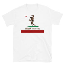 Load image into Gallery viewer, Golden Republic California Flag Bodybuilding Tee
