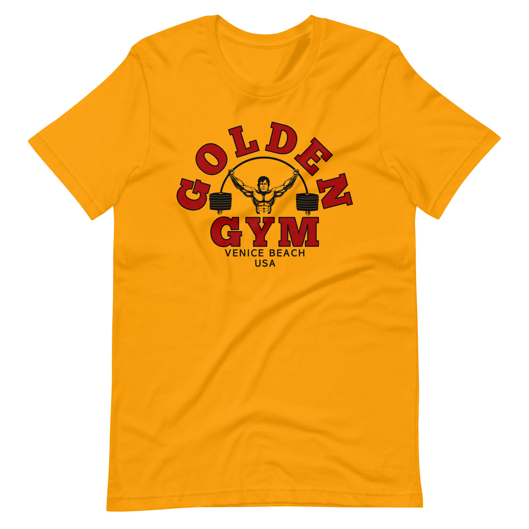 Golden Gym Venice Tee - Gold