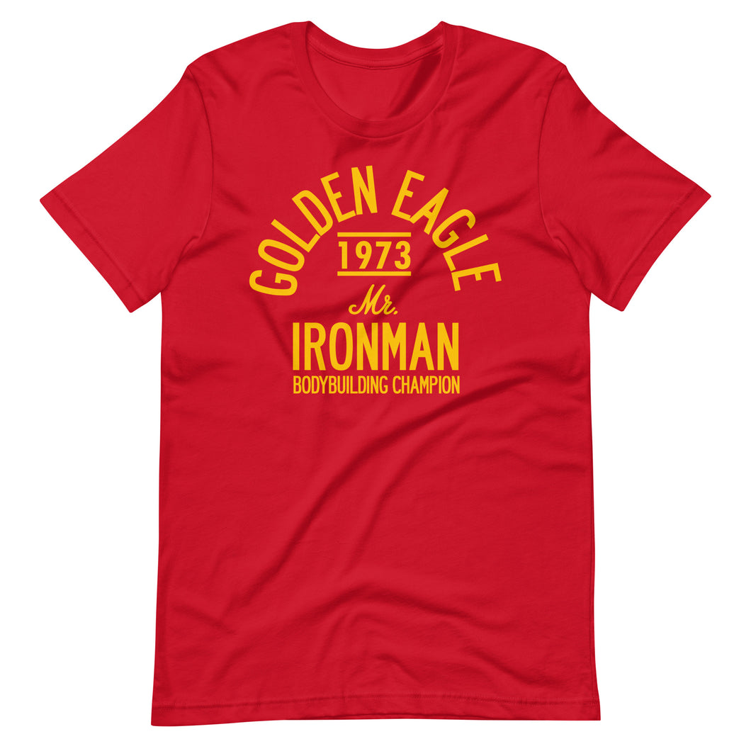 Golden Eagle Mr Universe Tee - Red/Gold