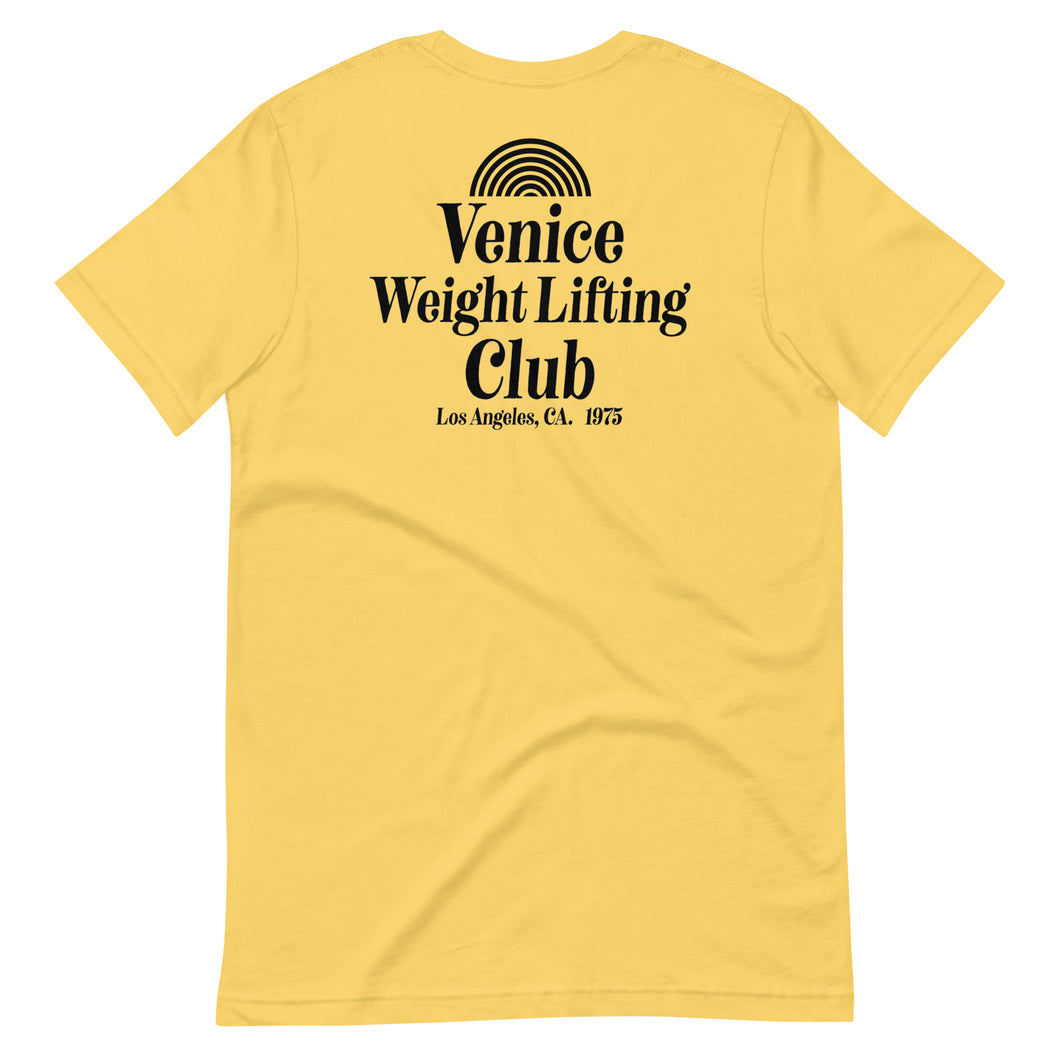 Venice Weight Club Tee - Yellow