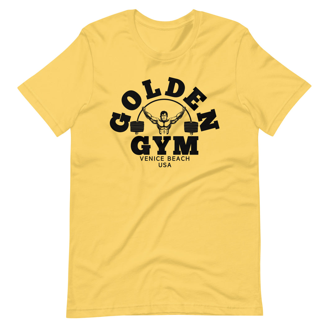 Golden Gym Venice Tee - Yellow/Black