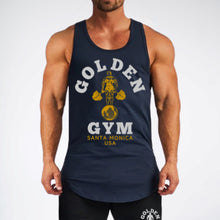 Load image into Gallery viewer, Golden Gym Tank - Navy

