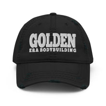 Load image into Gallery viewer, Golden Bodybuilding Vintage Hat - Black/White
