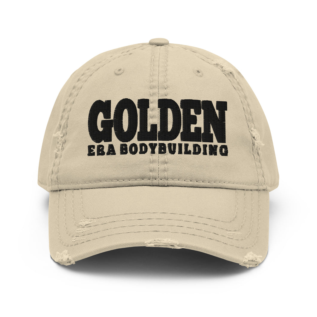 Golden Bodybuilding Vintage Hat - Sand/Navy