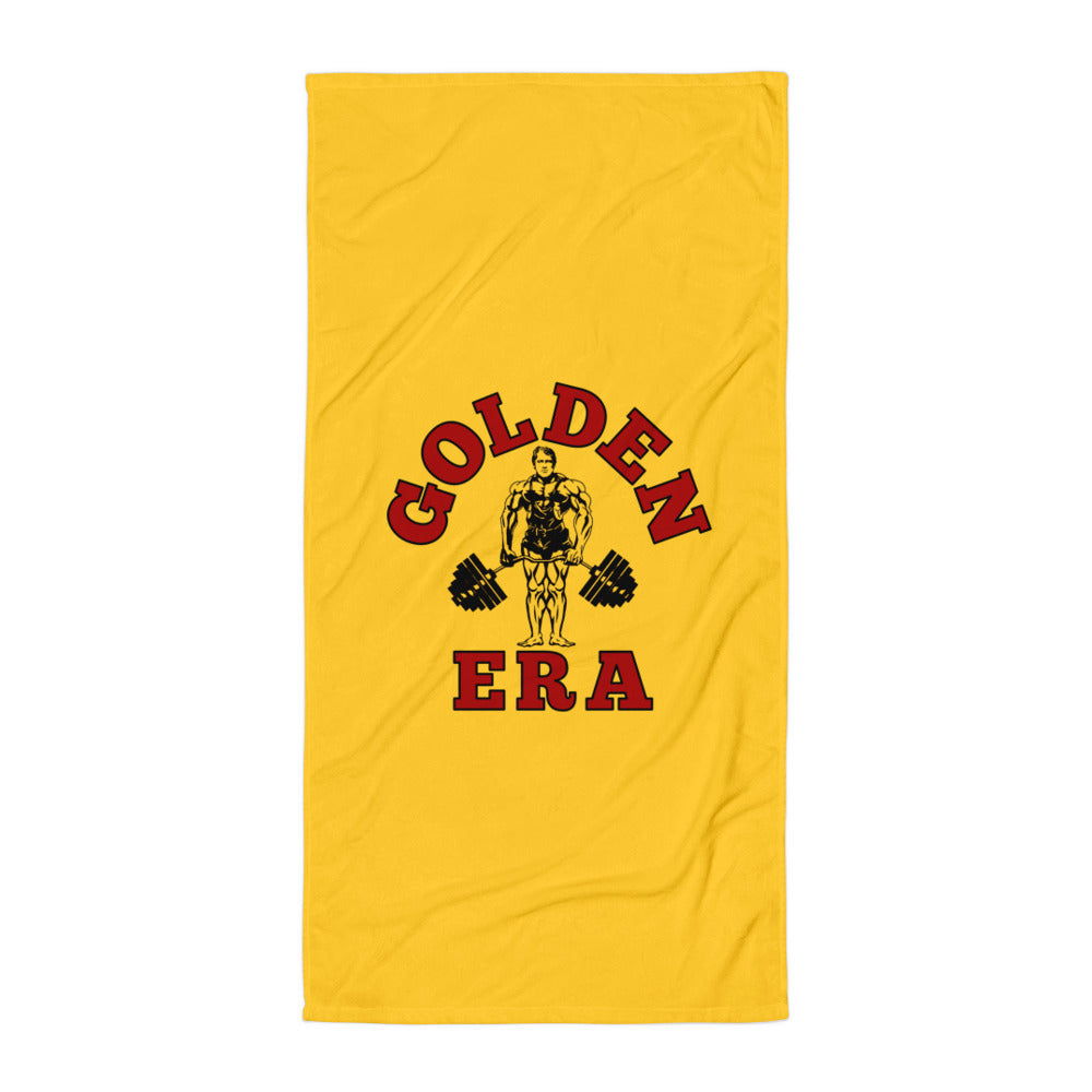 Golden Era Gym/Beach Towel - Yellow/Red