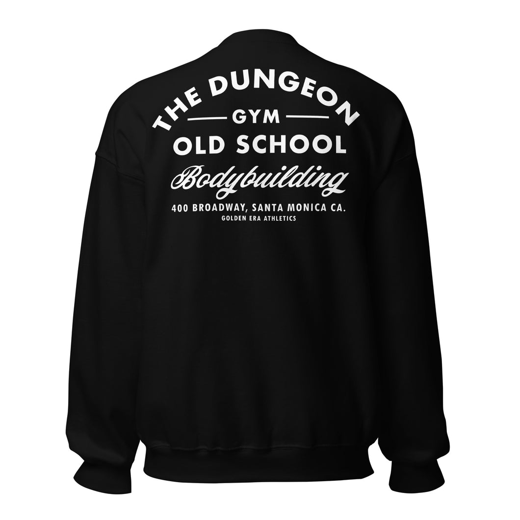 Dungeon Gym Old School Bodybuilding Sweatshirt - Black